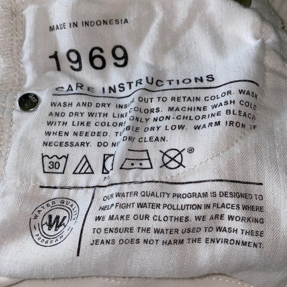 GAP 1969 mid rise stretch denim legging white 5 pocket button zipper size 27 - Picture 8 of 15